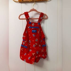 Vintage Oshkosh B'Gosh Boys Shortalls Size 3T